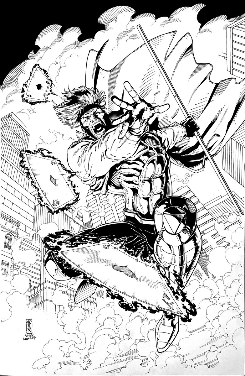 Just received my <a href="/JasonJohnsonArt/">Jason Johnson</a> commission!!  Nice homage to Andy Kubert's classic X-Men #25 (that issue!) hologram art. Super happy with how this came out Jason. Thanks again!