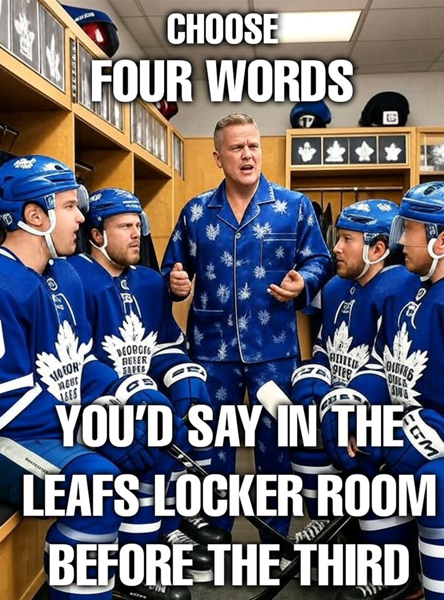 One more period. What would you say to the Leafs? ⤵️ #LeafsForever️