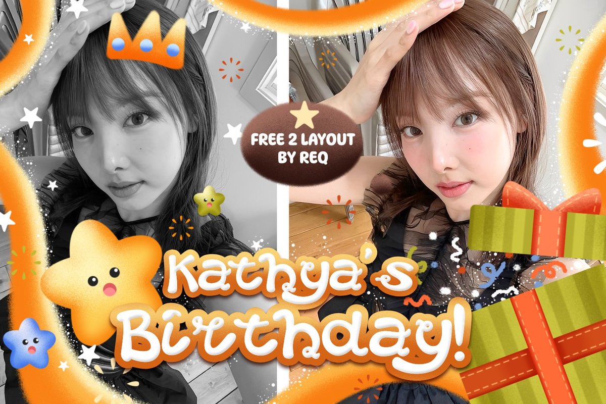 chesenak's tweet image. 🎁⤷ ⋮ Help repost or like thanks! ˎˊ˗
⋮ ⌗ ┆𝐇𝐚𝐩𝐩𝐲 𝐊𝐚𝐭𝐡𝐲𝐚'𝐬 𝐃𝐚𝐲!!🎂🎊

Dalam rangka merayakan hari spesialnya kak Kathya @kicvep 
Ada 2 SLOT FREE LAYOUT BY REQ buat kalian semua!

📆 END : 10 DESEMBER 2025
Disponsori oleh AVENGERS BOTITA
ᯓ #zonauang #zonajajan