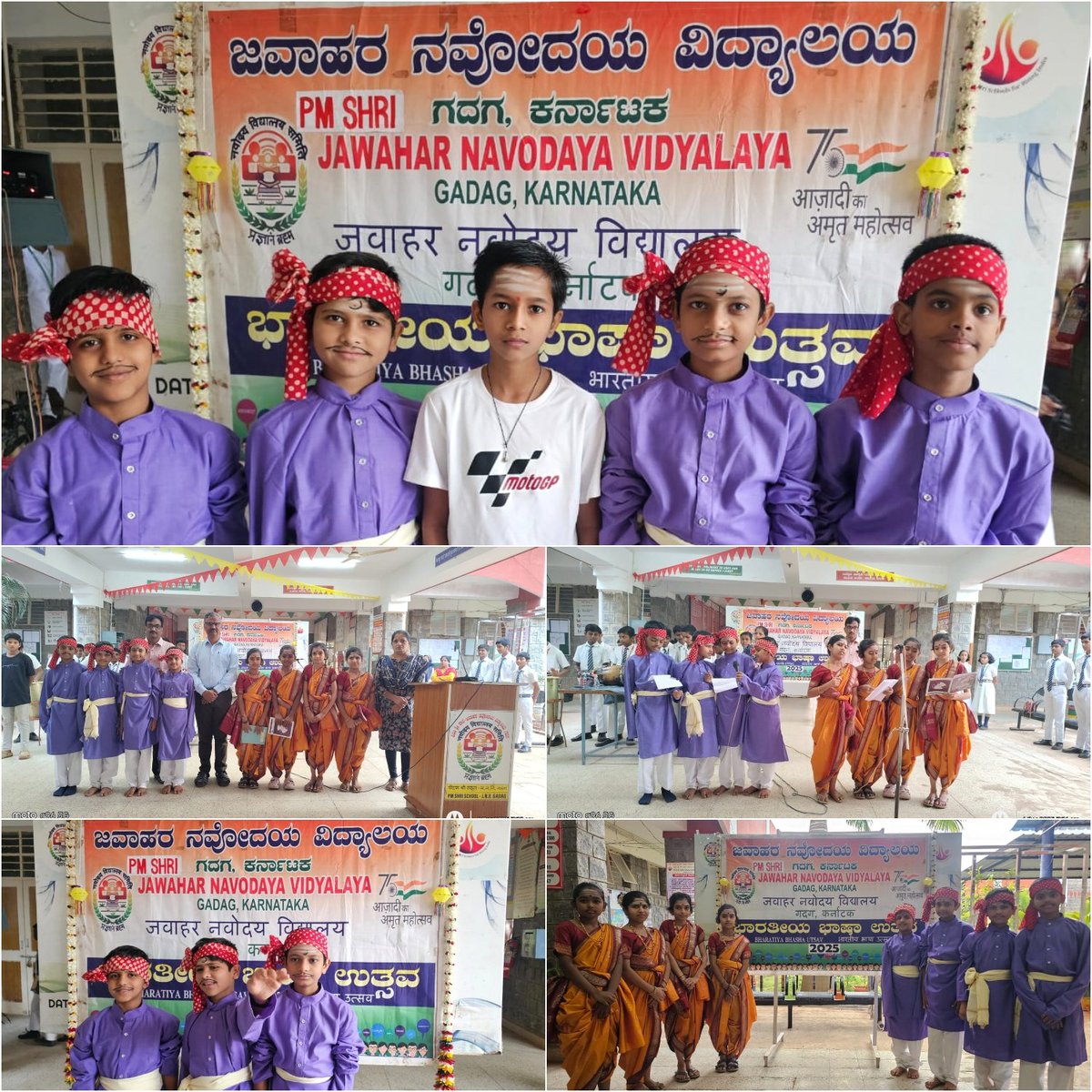 jnvgadag10's tweet photo. “Poetry Across Languages” and “Music Through Languages” activities were conducted under Bhasha Utsav at PM SHRI School Jawahar Navodaya Vidyalaya Gadag, celebrating linguistic diversity and cultural harmony. 🇮🇳✨
@NvsHyd
@NVS_HQ
@NVSHqNoida
@TGopalakrishana
#commissionerNVS https://t.co/5E0FOcJ3Qc