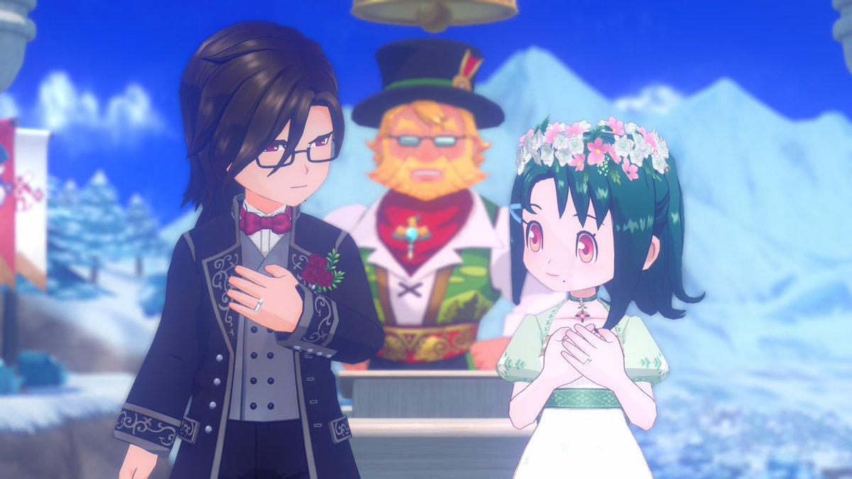 moonpuffxx's tweet photo. Finished Story of Seasons: Grand Bazaar and it was so wholesome! I’m not a big farming simulator gamer but I couldn’t help myself when I saw the romance options aha ~ meet my farmer gal - Haline and the cute lil family she made 🥹 

#stiryofseasons #grandbazaar https://t.co/NHzfvJ1jZG