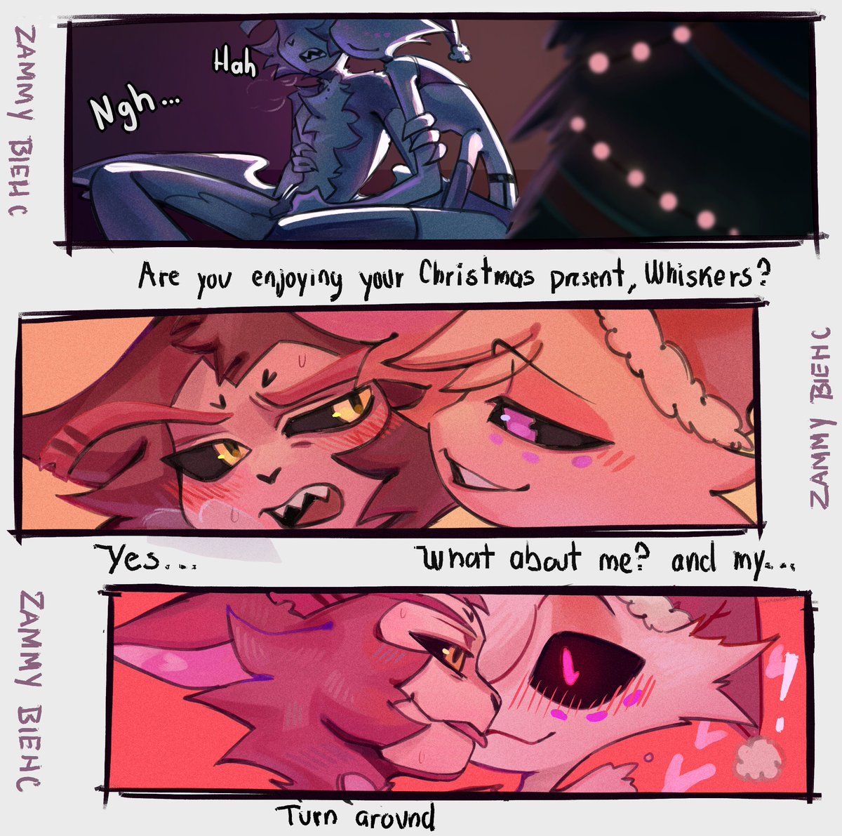 🎄🎁Gift of sinsmas 🎁🎄

My friend <a href="/Usausualex/">Usausualex || D. Artist</a> He helped me with the dialogues :3

#huskerdust #hazbinhotel #angeldust  #angelhusk