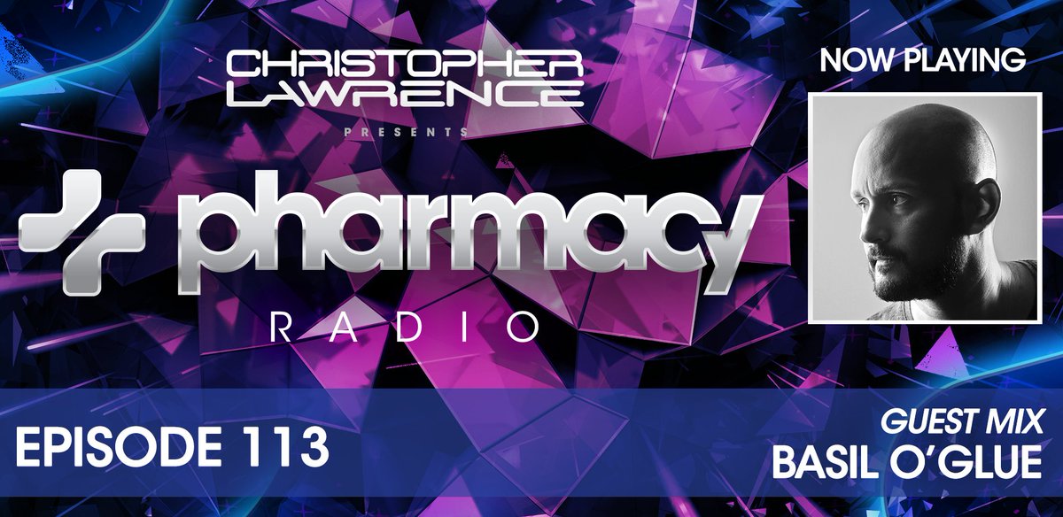 Starting now! Amazing techno infused mix from DJ/Producer <a href="/basilglue/">Basil Lue</a> !!!👽✨ #pharmacyradio di.fm/trance