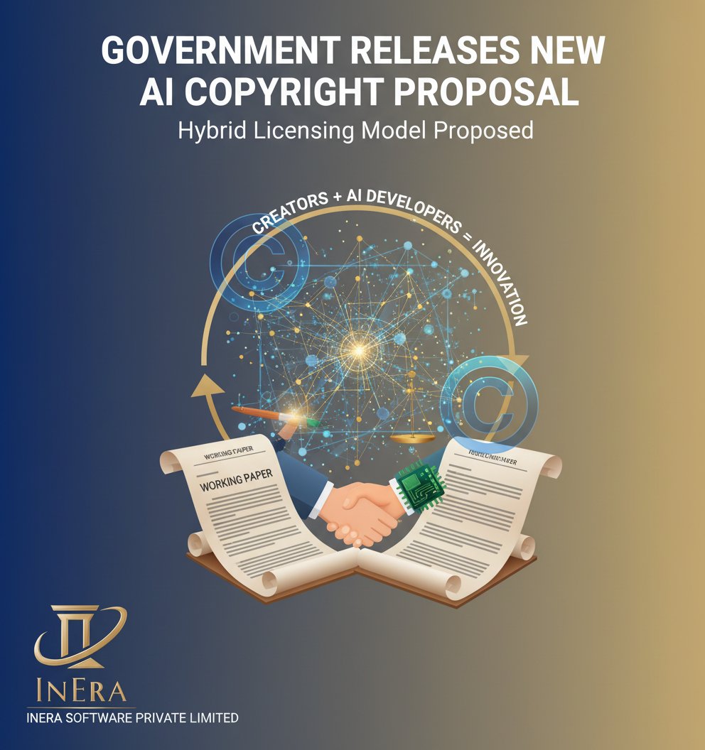 inera_software's tweet photo. ๐ Govt releases working paper on regulating copyright works for GenAI training โ proposes hybrid licensing model. Balancing AI innovation with creator rights.
Explore more about us: https://t.co/nILfVXvS0x
#GenAI #IndiaPolicy #InEraSoftware https://t.co/9WbNvleGEo