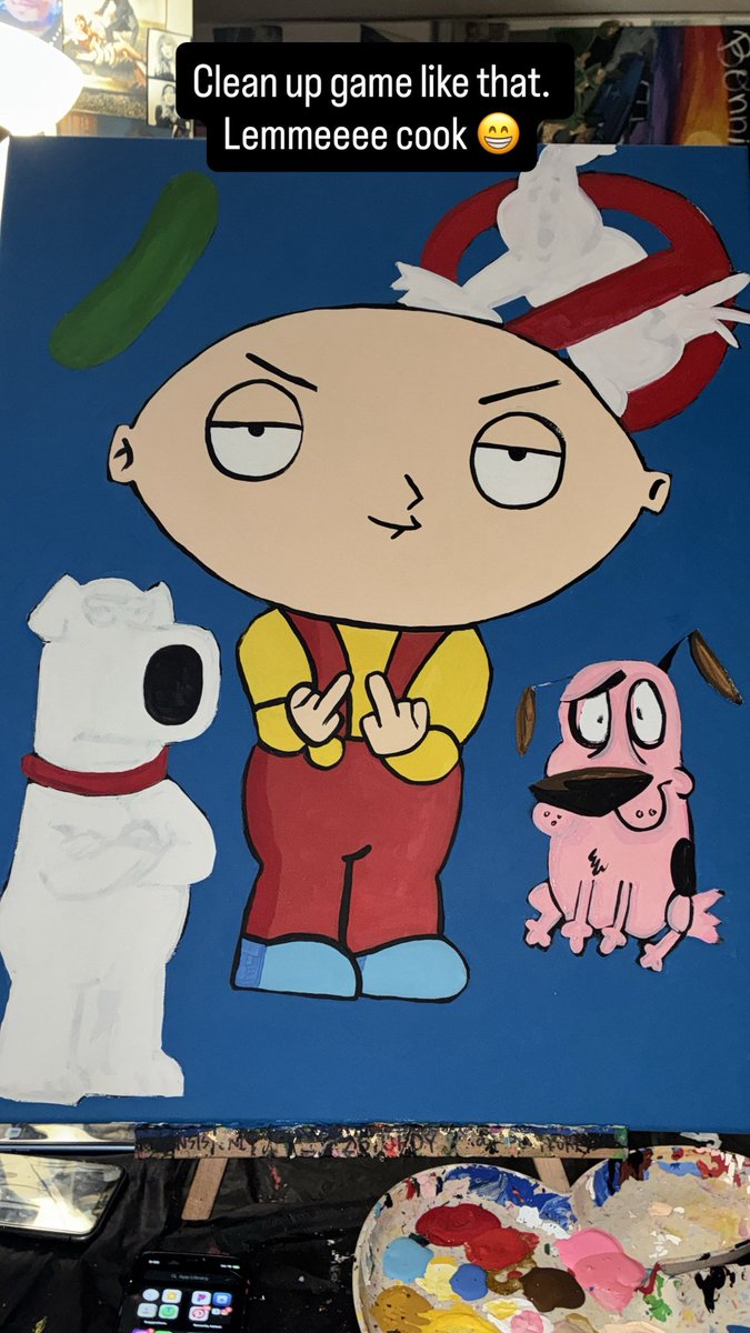 92sturdy's tweet image. Clean up game like that. Lemmeeee cook 😁 #artist #working #creating #fyp #mashup