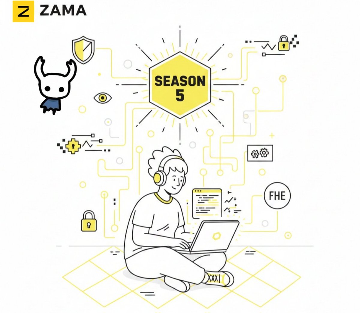 okutsu57's tweet photo. Zama Season 5 — The Final Chance to Become an OG 

◇ The Creator Program Is Live
Zama has officially launched Creator Program Season 5, their last season before the major ecosystem shift.
Creators who post content about FHE, Zama, or encrypted computing can qualify for rewards + OG status.

◇ What You Can Earn

Top 100 creators share a $50,000 monthly prize pool

Top 1000 creators receive the Zama OG NFT
A digital badge that proves you were early in the privacy revolution.

◇ Why This Season Matters
Zama is preparing the foundation for encrypted smart contracts, private on-chain computation, and privacy-preserving AI.
Season 5 is the last chance to enter the ecosystem before major releases land.

◇ What You Need to Do
Create content that helps people understand:
• Fully Homomorphic Encryption (FHE)
• FHEVM and encrypted smart contracts
• Why privacy must become default in Web3
• How Zama’s tech is changing on-chain computation

Any format works — threads, posts, explainers, visuals, tutorials.

◇ Why Zama Stands Out
• Real deployments, not hypotheticals
• 128-bit post-quantum security already live
• Active open-source development
• Consistent product updates for builders

Zama isn’t just talking about privacy — they’re shipping it.

Be early. Be visible.

Season 5 is your entry ticket into the encrypted future.

@zama 
#ZamaCreatorProgram