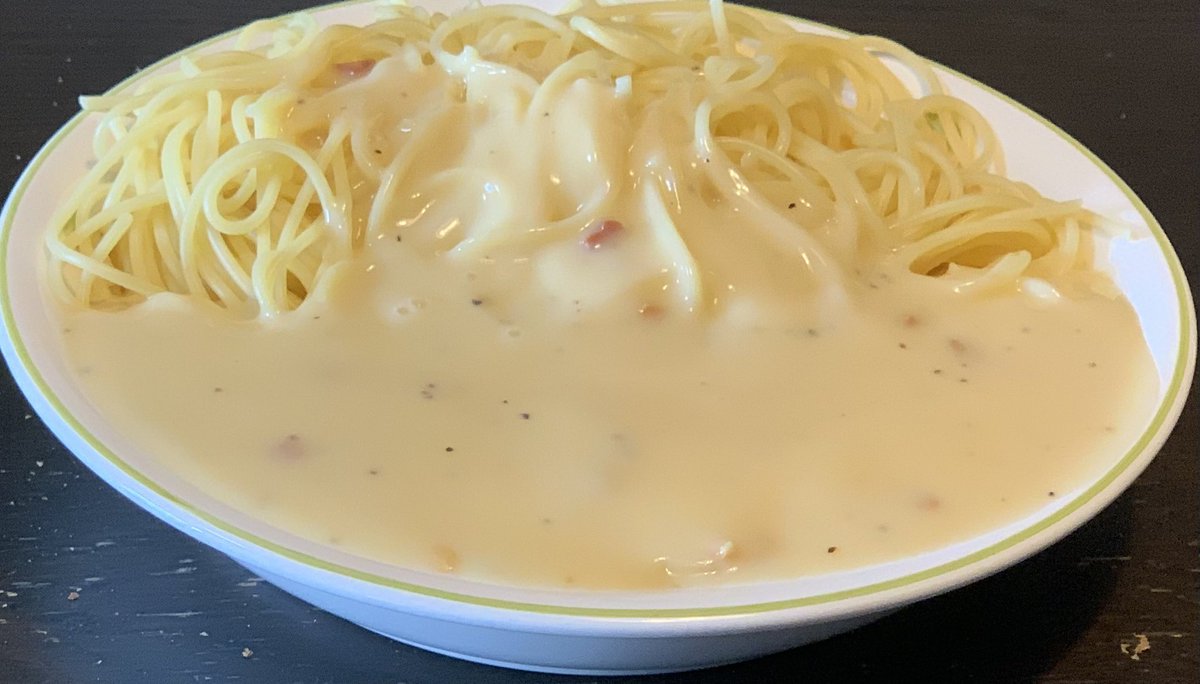 カルボナーラページ カルボナーラを作りました 説明書通り作ると美味しいよ🤤