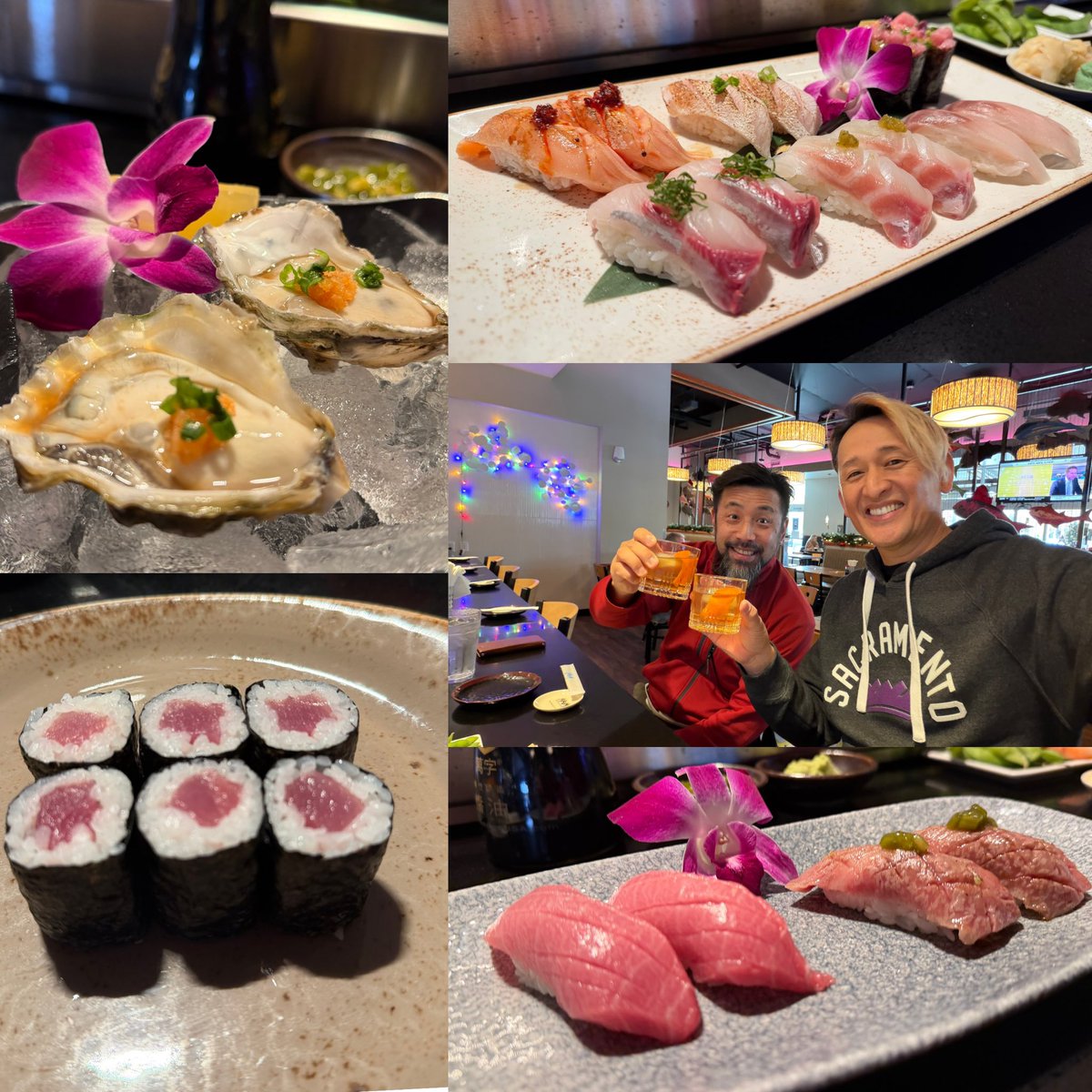 MikuniTaro's tweet image. He and I worked together at #Mikunisushi when we were teenagers—almost 40 years ago! 😳 It was so fun talking about the good old days and catching up on life now. 🙌🏻 #gettingold