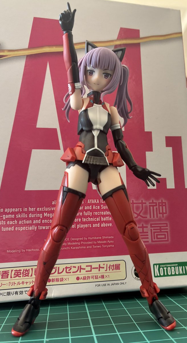 制作途中の写真の反響があった(？) メガミデバイス一条綾香［英俊