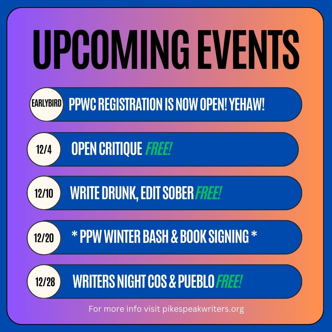 Pikes Peak Writers (@pikespeakwrite) on Twitter photo 