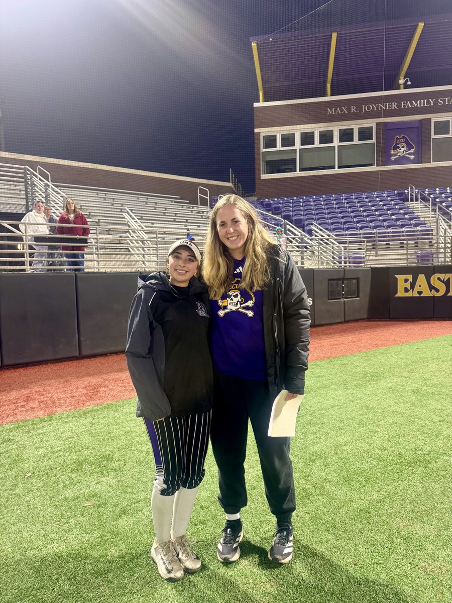 Thank you <a href="/ecu__softball/">East Carolina Softball</a>,  Coach <a href="/ShaneWinkler/">Shane Winkler</a> and Coach Handley for a fantastic camp experience this weekend! I learned some new drills that I have already started implementing to help me grow as a pitcher and player.