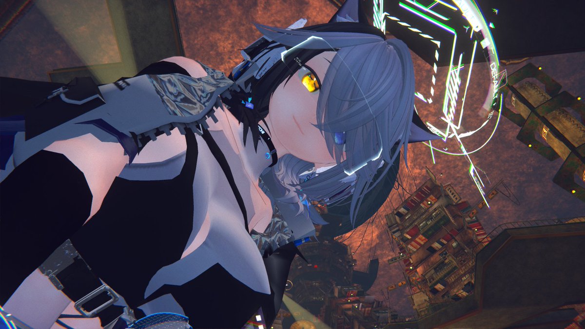 Yutchi_VRC's tweet image. 良い感じなのに谷間破綻