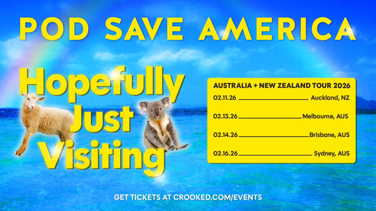 Pod Save America tweet media