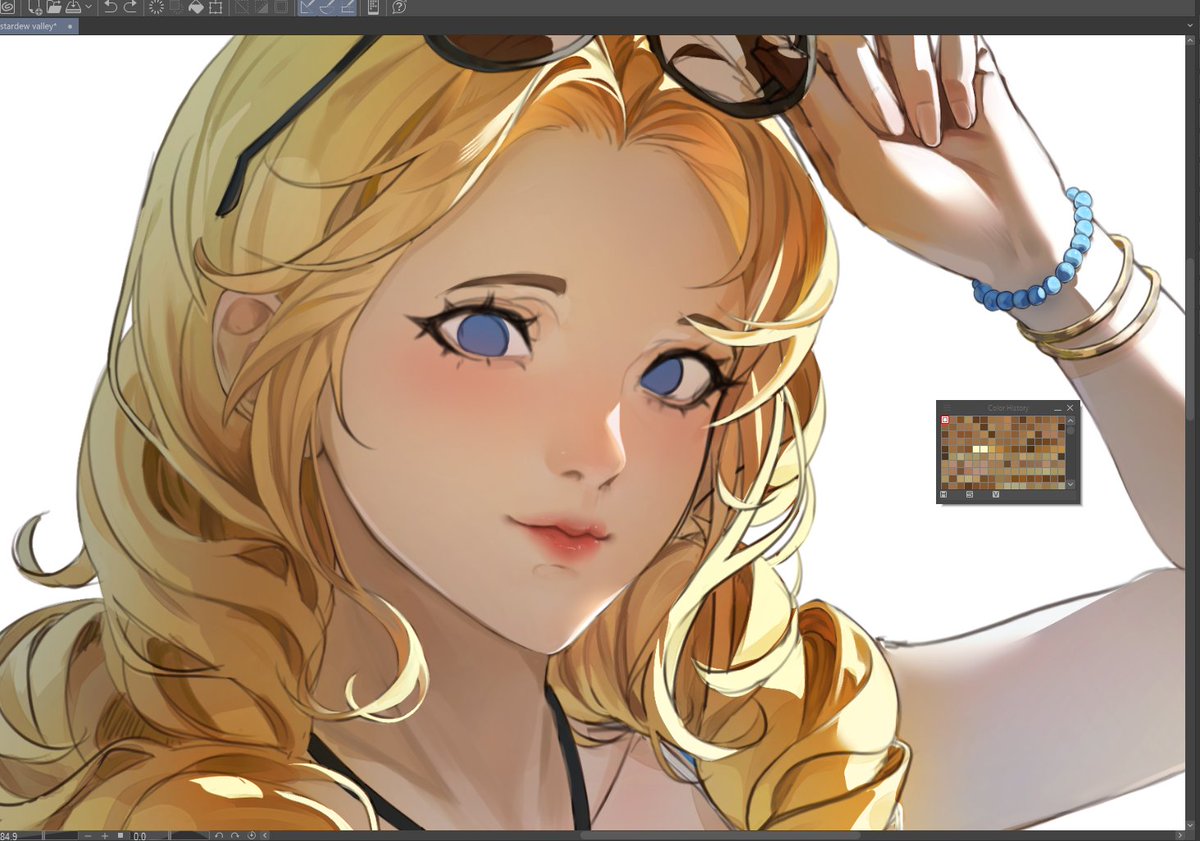lips 😚💛 #StardewValley #WIP #doodle