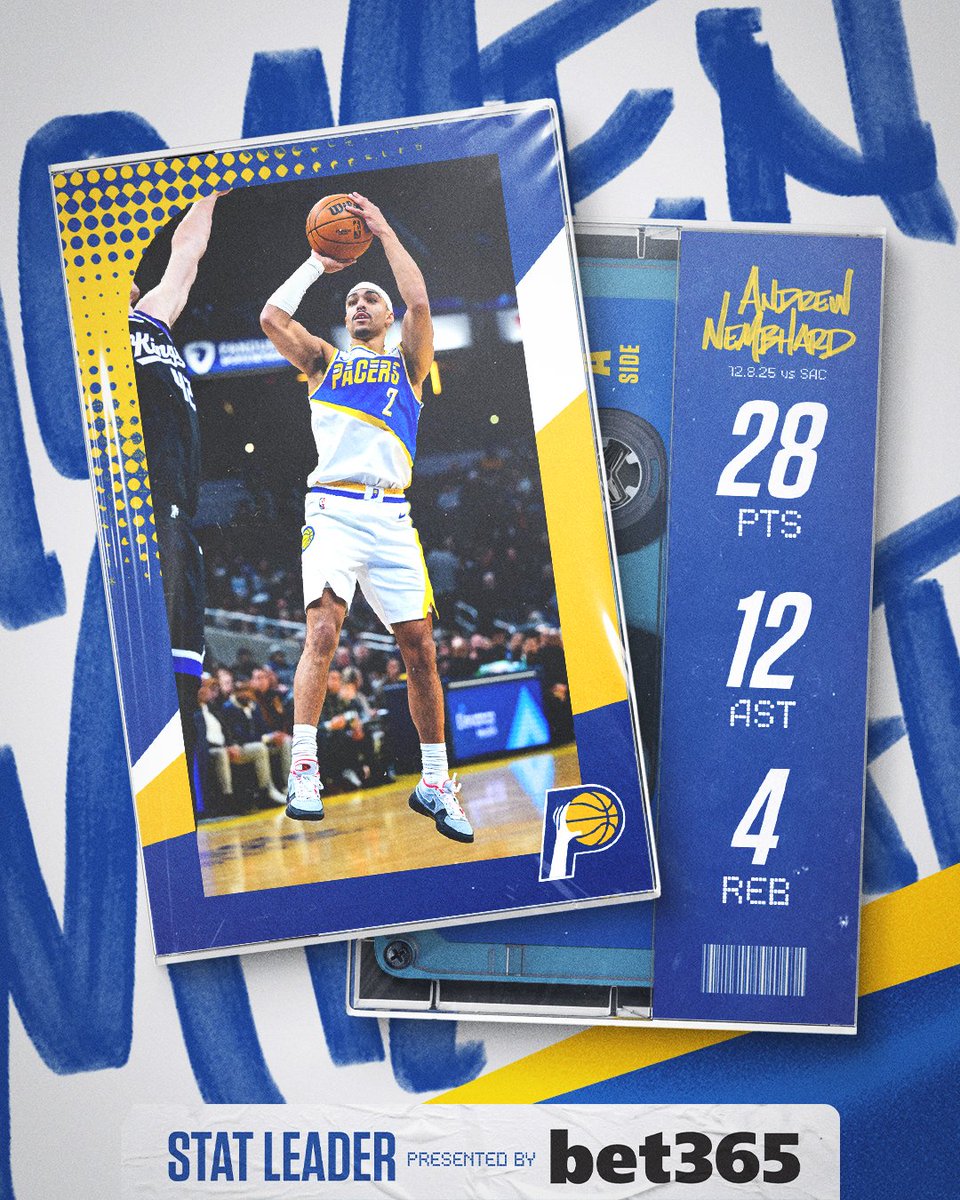 a double-double from Andrew Nembhard in the dub 😤