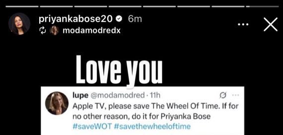 im feeling down and then i remember that priyanka bose has casually said she loves me and i just smile again because she's too precious for this world! i don't deserve her and yet she keeps on proving me wrong 🥹