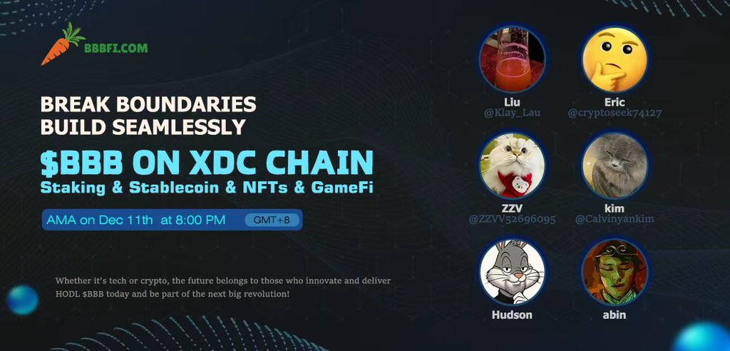 bbbfidotcom's tweet image. BBB Ask me anything
Not Just a Meme. The Future of DeFi Starts with BBB!
 AMA with Us – The revolution is here!
🗓️ Date: Dec 11th, 8:00 PM (Beijing Time)
 ⏰ Set your alarms, you don’t want to miss this!
🎤 Hosts:
 @bbbfidotcom
🎤 CoHost: Hudson Quincy
👥 Special Guests:
 Liu…