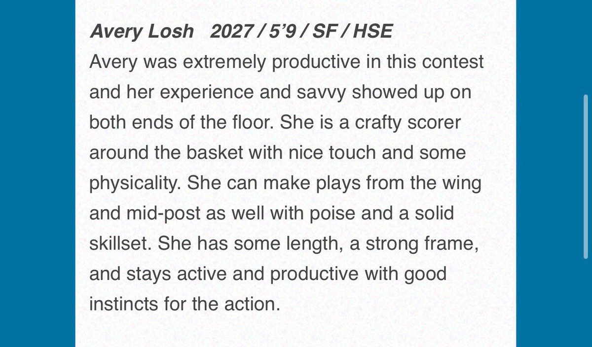 Avery Losh tweet media