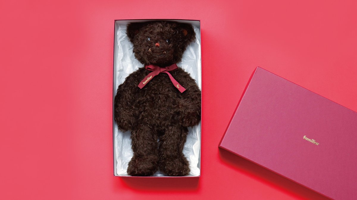 ファミリア　familiar❤️100体限定　ブラックベア　シュタイフ社製 ぬいぐるみはお子様にとっての “はじめてのおともだち”。世代を超えて
