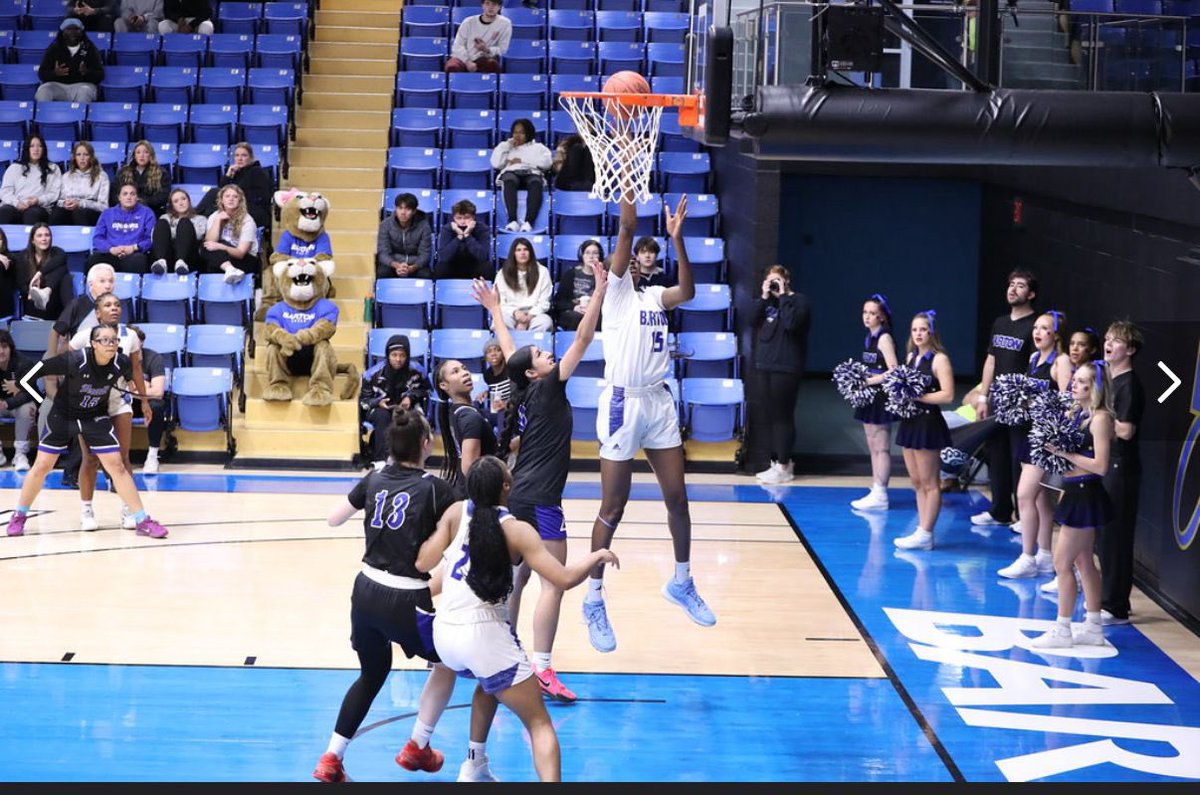 Repsbasketball's tweet photo. At 6’5”, Barton’s dominant center Mary Akinde put together a statement game —
21 points, 13 rebounds, 2 blocks
and her second career double-double.
A true force in the paint. 💪🏽🏀

#BartonBasketball #JucoHoops #PostPlay #DoubleDouble https://t.co/8okNuQUv50