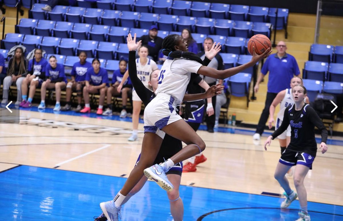 Repsbasketball's tweet photo. At 6’5”, Barton’s dominant center Mary Akinde put together a statement game —
21 points, 13 rebounds, 2 blocks
and her second career double-double.
A true force in the paint. 💪🏽🏀

#BartonBasketball #JucoHoops #PostPlay #DoubleDouble https://t.co/8okNuQUv50