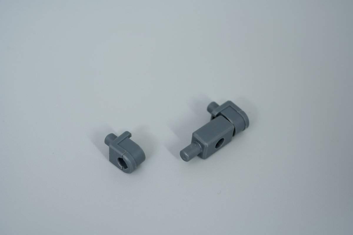 ガンダムフレームを3ミリ中央1軸にしたやり方
ジャイアントガトリングと30MMのジョイントパーツを使ったけど、似た形状のジョイントでいくらでも代用可能です