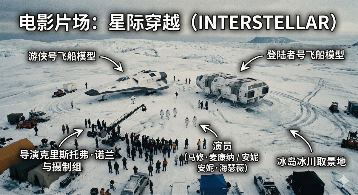 Aerial View of a Film Set — example 2