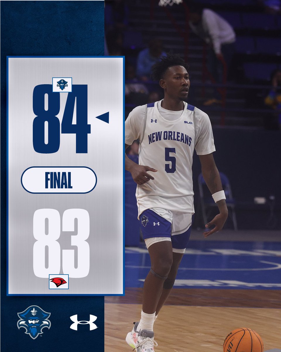 PrivateersHoops's tweet image. W! What a way to start the week! 

The Privateers get a stop on the last possession of the game to secure an 84-83 victory over UIW!

@JakevionBuckley - 18 points, 7 assists
@tjxcope - 19 points, 5 rebounds, 2 blocks

#NOLAsTeam ⚔