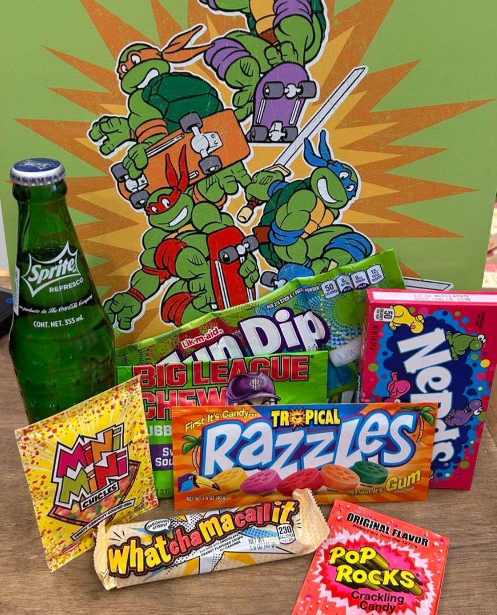90s kids didn’t need energy drinks. We had Fun Dip for breakfast. 🍭⚡

Revisit your favorite nostalgic classics at Rocket Fizz and relive the sugar-fueled glory days! 🚀

#rocketfizz #90skid #candy #fundip #ninjaturtles 

*product availability varies by franchise*