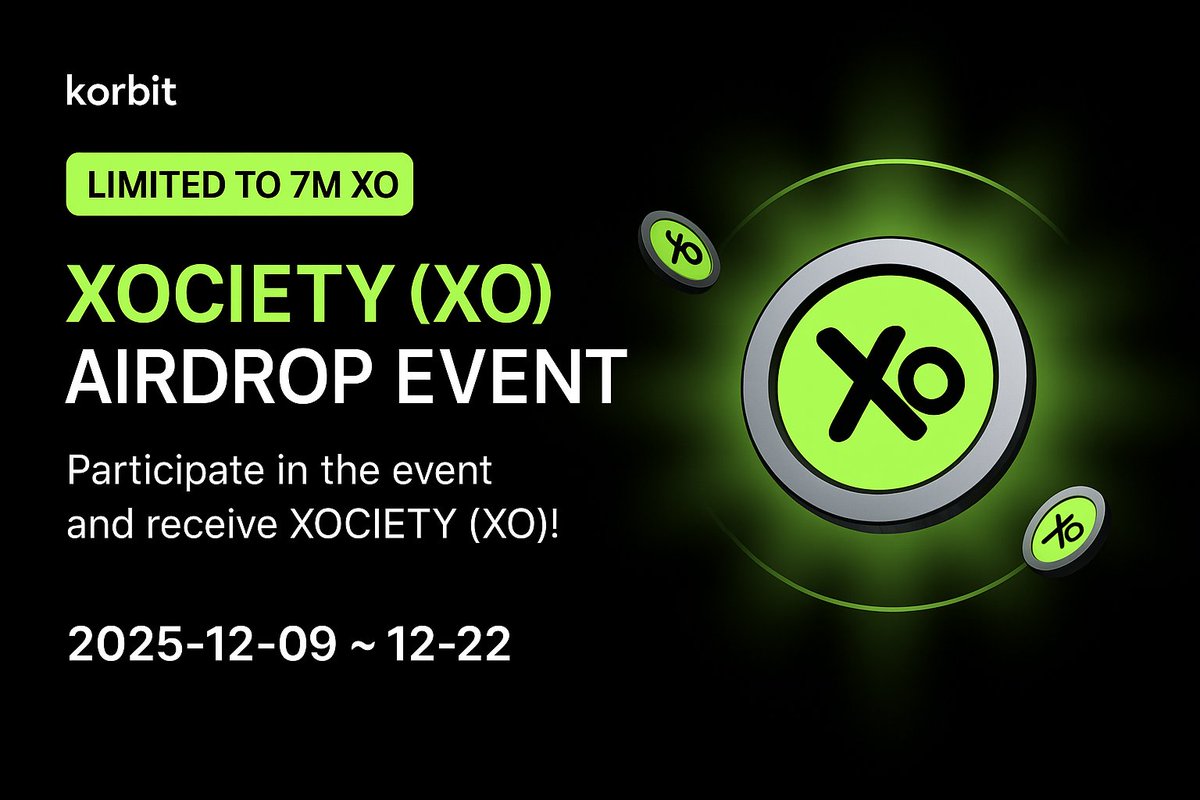 Claim a share of 7M $XO with <a href="/Korbit_exchange/">코빗 Korbit</a> listing events

XOCIETY’s first listing in Korea, an important step in our  journey

2 Events: now-Dec 22nd

FCFS
•1st 400 ppl
•Deposit ₩50,000+ of $XO make 1+ $XO transaction
•Reward: 7,500 $XO per person

Weekly Trade
•During