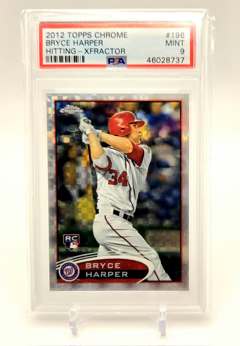 2012 Topps Chrome Bryce Harper Rookie Xfractor PSA 9 $155 Net
