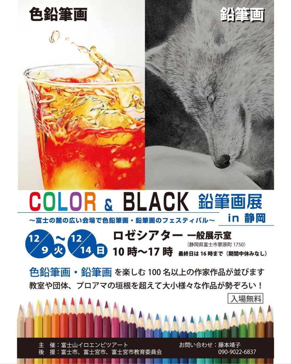 村松 薫🌹イラストレーター/色鉛筆画家 12／9〜12／14 COLOR&BLACK鉛筆