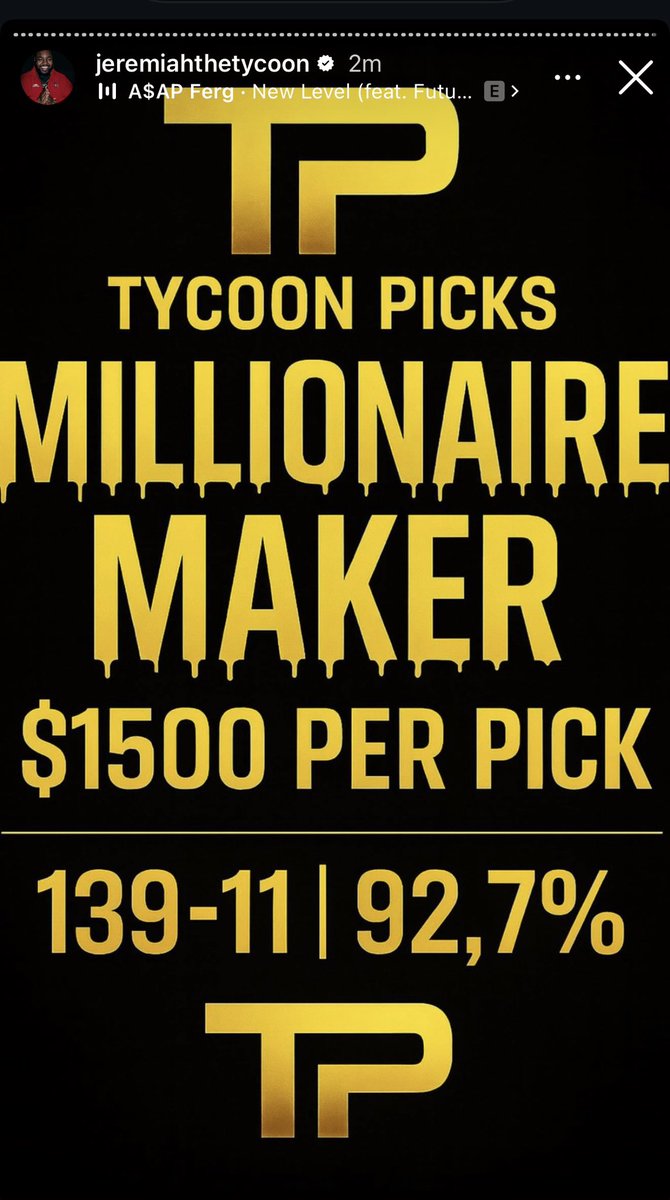 BeatTheOddsVIP's tweet image. 📢 BTO BUY GROUP
Strictly for Tycoon Millionaire Maker plays only. No fakes. No reselling garbage.

We show proof of purchase AND we send the exact screenshot the second Tycoon sends the play — so you see it’s coming directly from him every time.

If you’re serious, DM me.…