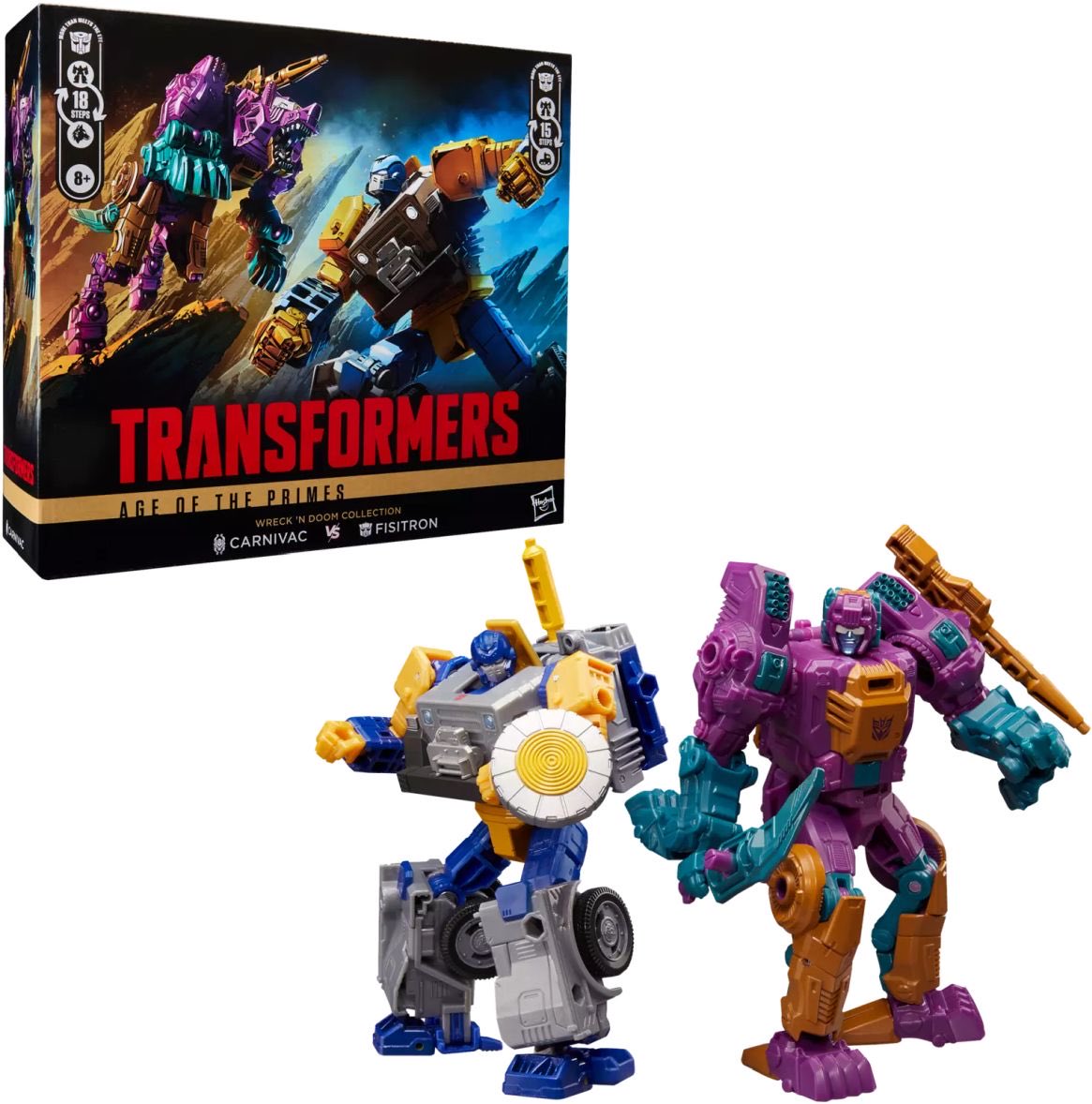 TF_alerts's tweet image. (GIVEAWAY) 

Enter for a chance to win a Transformers Age of the Primes Carnivac vs Fisitron  pack!!! To enter just follow @TF_alerts and retweet this tweet, winner will be announced tomorrow 
#transformers