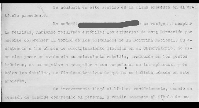 azulgesell's tweet photo. @elduckpost Parte de lo q la carta que le envian a mi tia abuela para rajarla del Observatorio LP por no ser peronista. https://t.co/4vD1spFHuf