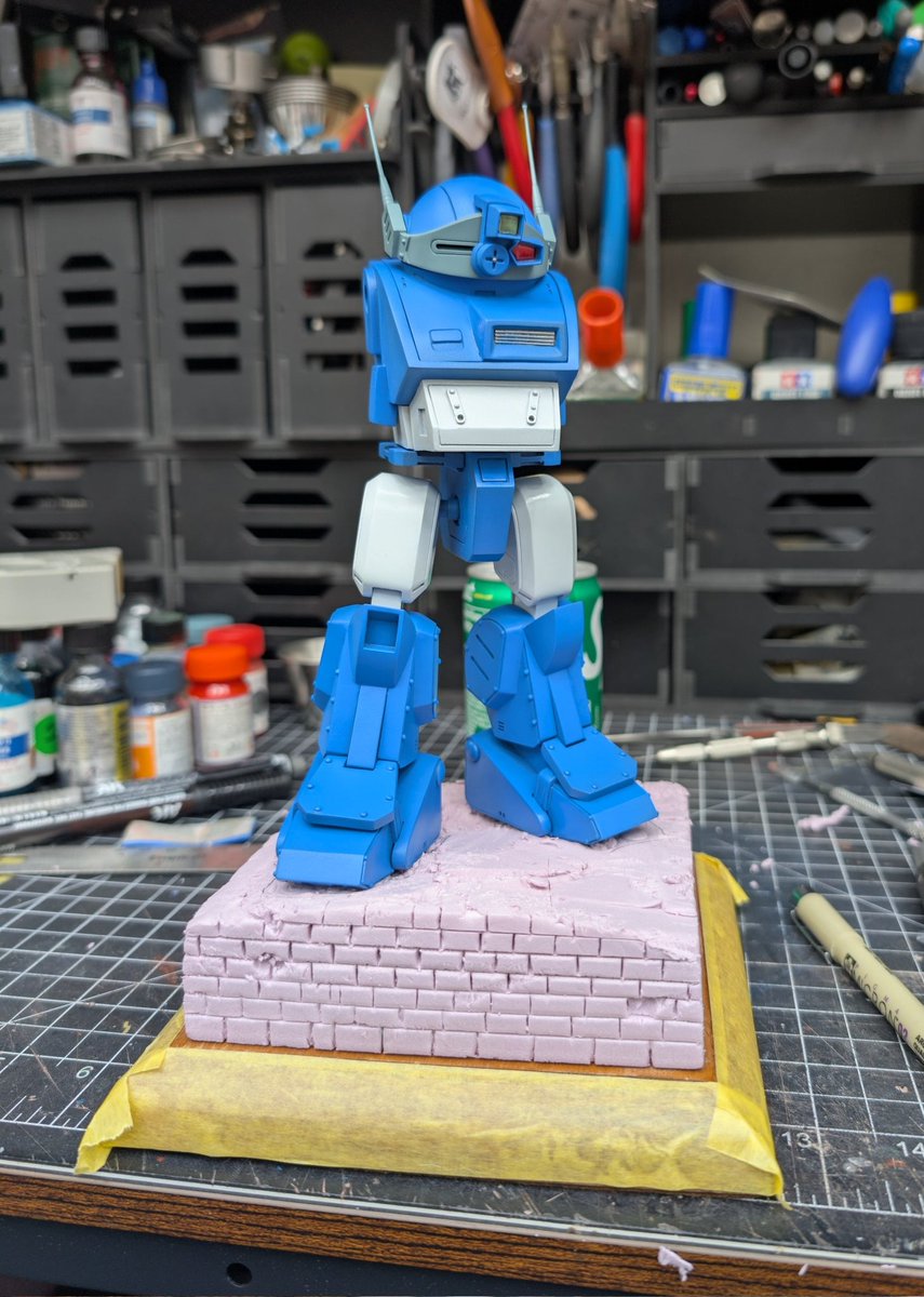Cadderly83's tweet photo. Current WIP. Wave 1/24 RabidlyDog. I started this years ago before the move, and figured I should finally finish it. #plamo #votoms #ボトムズ #wave https://t.co/IWmnZiYWwO