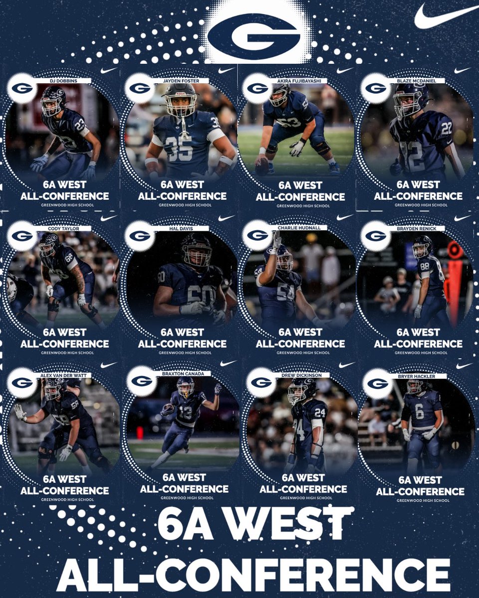 Congratulations to our Bulldogs that were selected to the 6A West All-Conference!