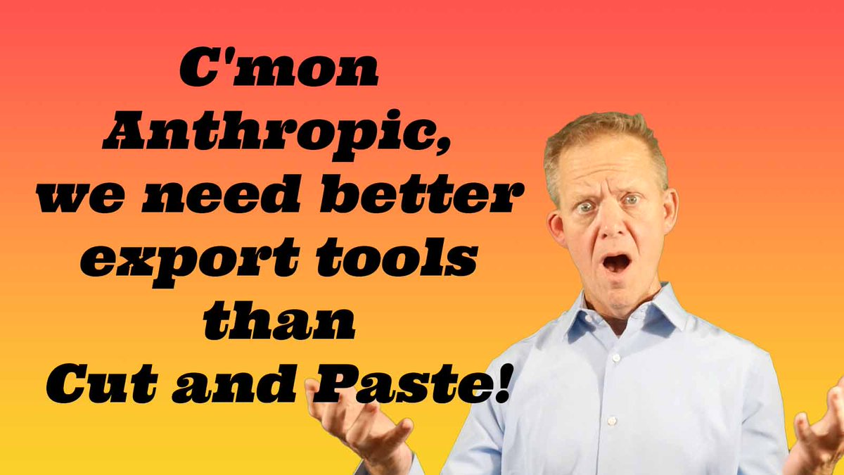 BuildaHelpDesk's tweet image. Hey @dagenmcdowell Took your @claudeai advice! As a stage 4 cancer survivor writing a 400-page book, it&apos;s been a game-changer—except for export. Copy-paste in 2025? C&apos;mon @anthropicai, we need better export tools!