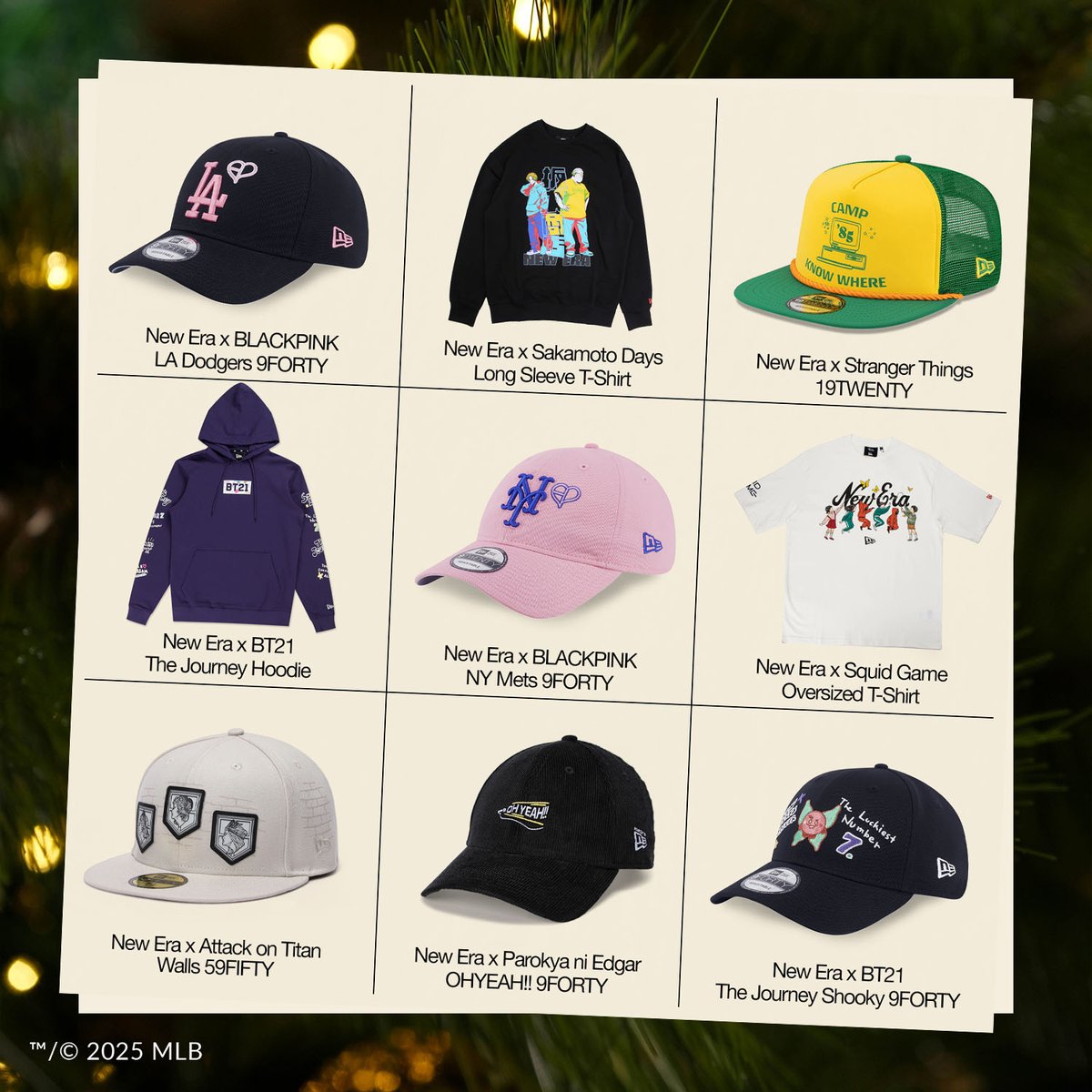 NewEraCapPH's tweet photo. Level up their fandom this season 🎁 https://t.co/Z7xS6suZMY

From anime drops to music collabs and cult-favorite shows, find pieces that speak their language. Hit the New Era Gift Shop and wrap the perfect pick for every pop culture fan.

#NewEra #HolidayGiftGuide #PopCultureFan https://t.co/Yl4ERNrs0p