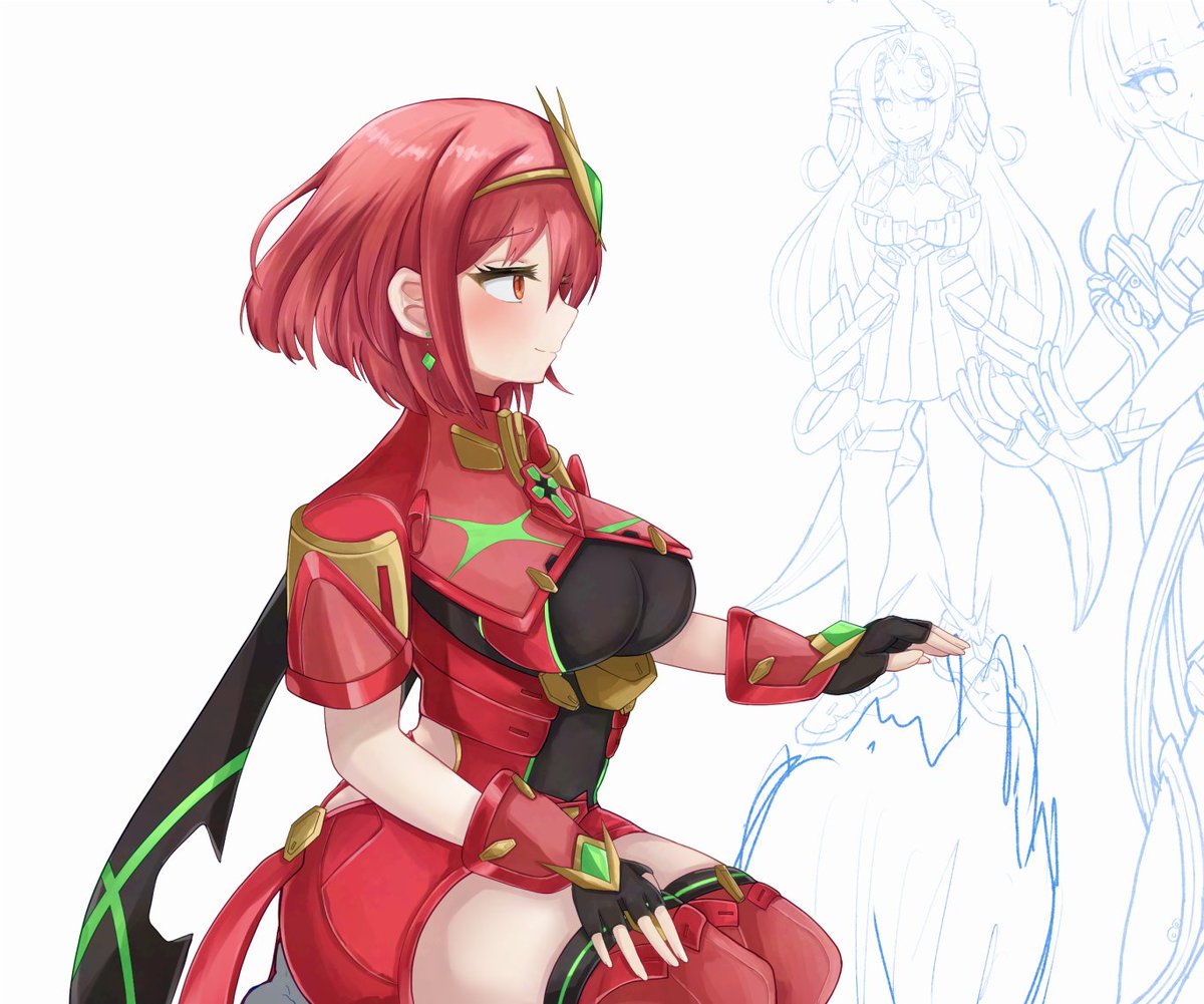 Pyra painting done, working on the next characters