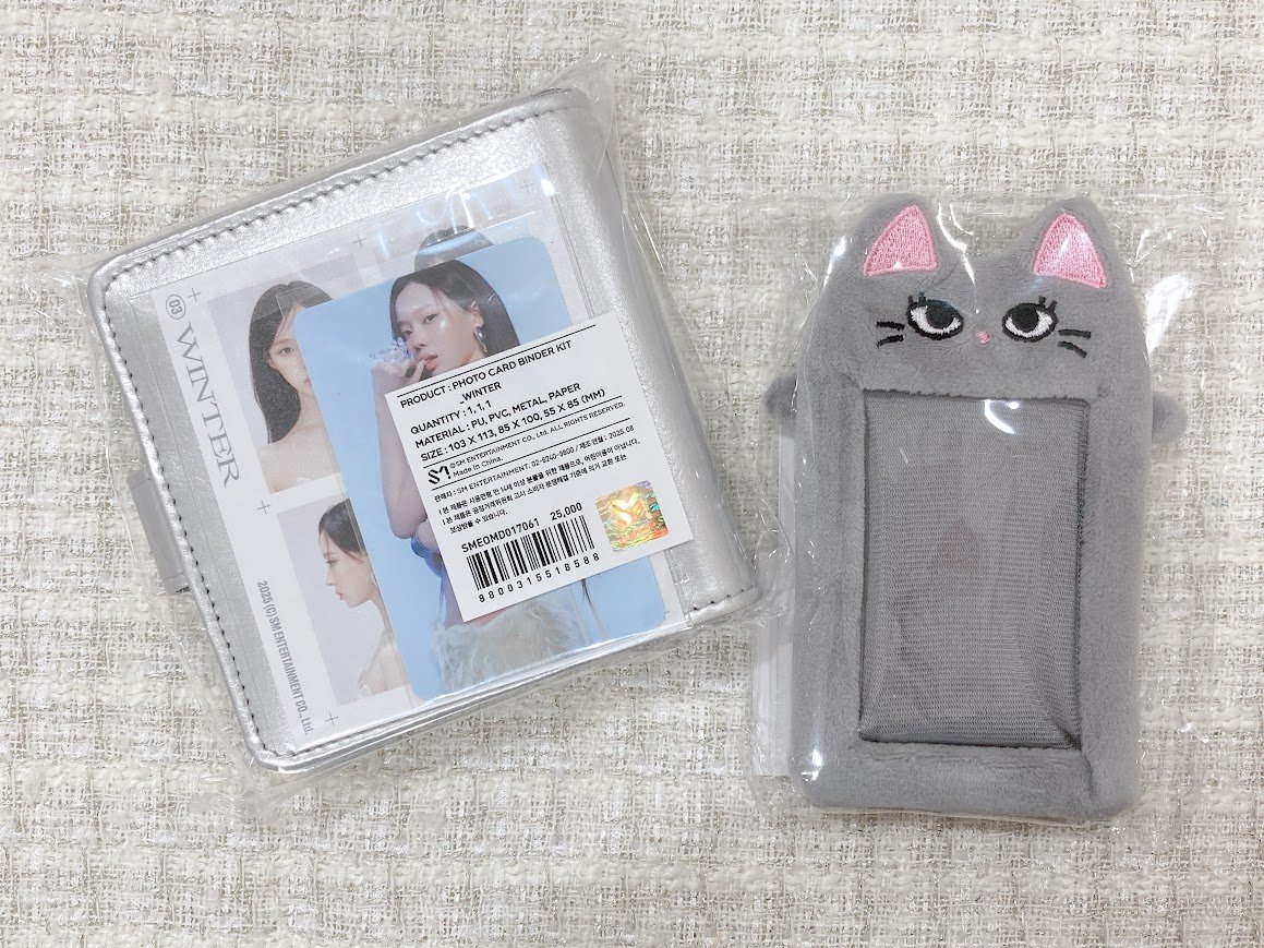 aespa ウィンター フォトカードホルダー キャラクタークリップ aespa ウィンター キャラクターフォトカードホルダーセット トレカ有り
