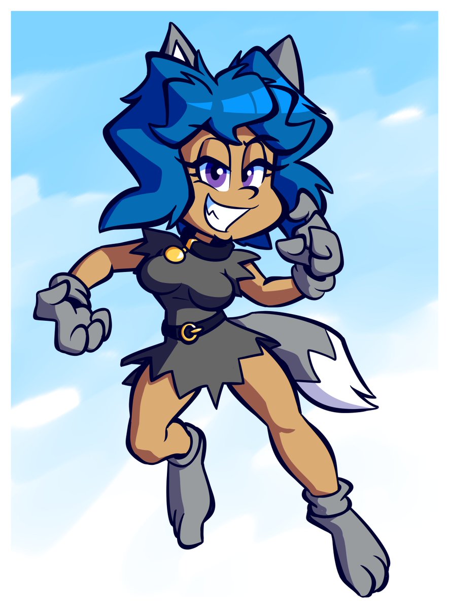 My part of a trade with <a href="/PembrokeWKorgi/">Pembroke W. Korgi</a>  of his demon dog gal, Jazzy! 😀