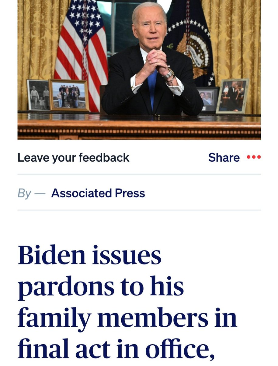 DrifterCard's tweet photo. @AHaschi So presidential especially for pardoning his entire criminal grifter family, you voted for him didn't you didn't you didn't you didn't https://t.co/KE5OjKyio4