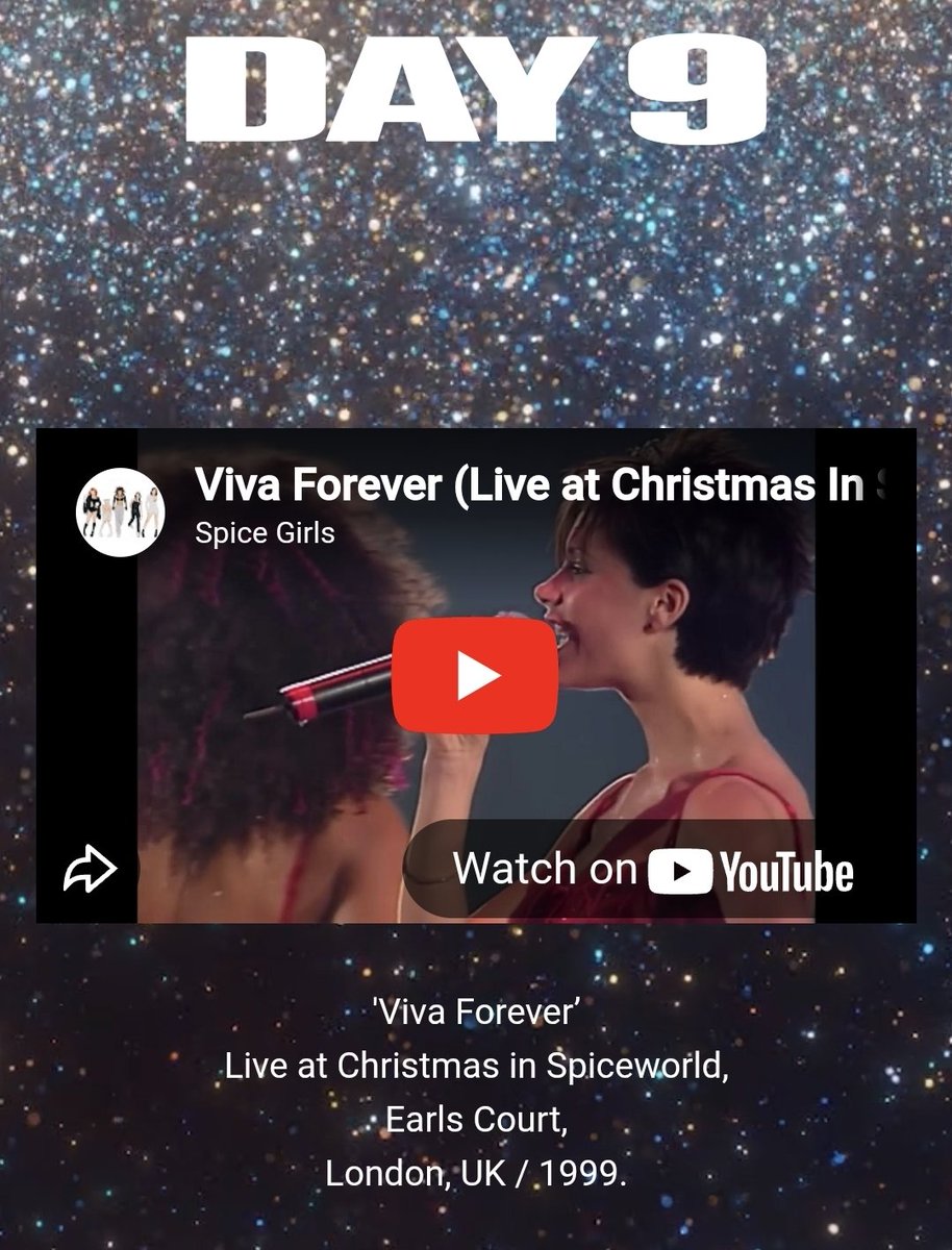 SpiceGirlfanUK's tweet photo. Day 9 of the @spicegirls #Christmas #AdventCalendar 🎄
#VivaForever live from #ChristmasInSpiceworld 🧚♀️ 🧚♂️ https://t.co/oExrcEArhT
