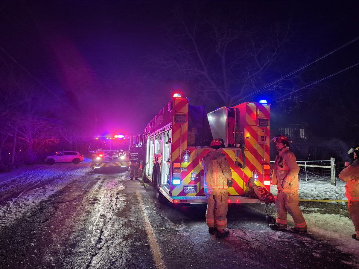 Box 43 is operating at a working fire in Flamborough