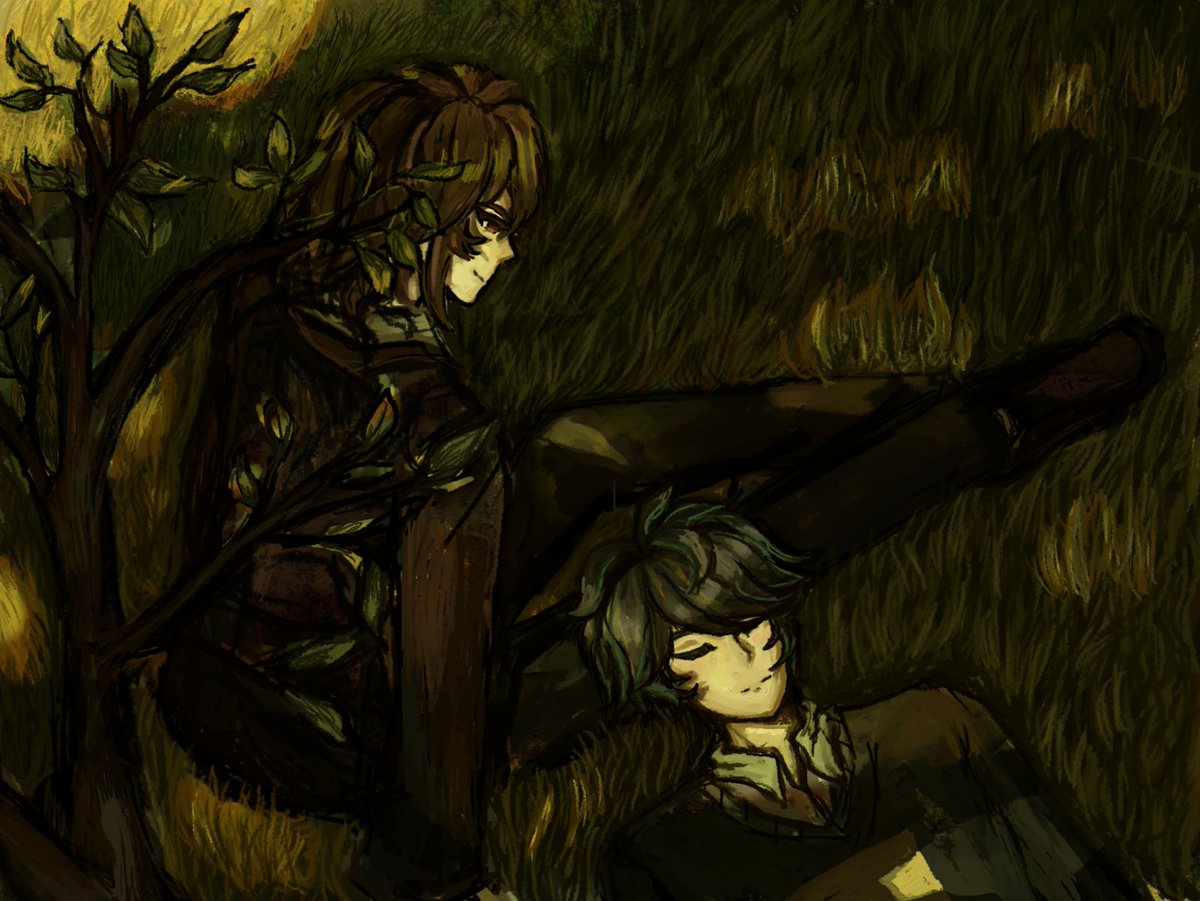 my piece in collaboration with <a href="/raine_write/">Raine 🌧️🔞✍️ back in deadline hell</a> for the <a href="/haikavehmb/">Haikaveh Mini Bang ✦ POSTING PERIOD</a> !!! thank you for working with me !!
please check out the accompanying fic, 🔗 in the replies !