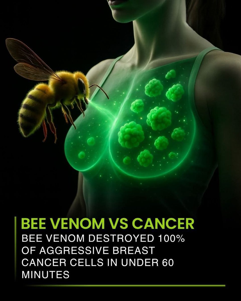 In a breakthrough that could reshape cancer treatment, scientists have discovered that honeybee venom can destroy 100% of aggressive breast cancer cells in less than 60 minutes. The key lies in a powerful compound called melittin, found in honeybee venom but not in bumblebee