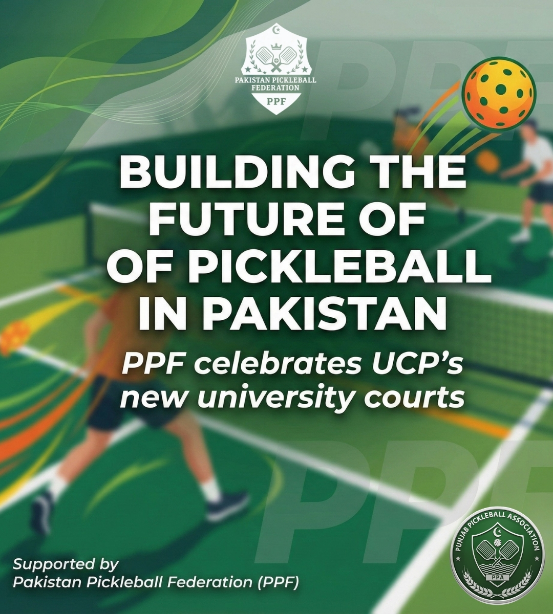 pakpickleball's tweet photo. A huge milestone for Pickleball Sports in Lahore, Pakistan! Pakistan Pickleball Federation, in collaboration with the Punjab Pickleball Association, celebrates the launch of new Pickleball Courts at University of Central Punjab (UCP).

#PPF #PunjabPickleball #UCP https://t.co/r91fHGiNjz