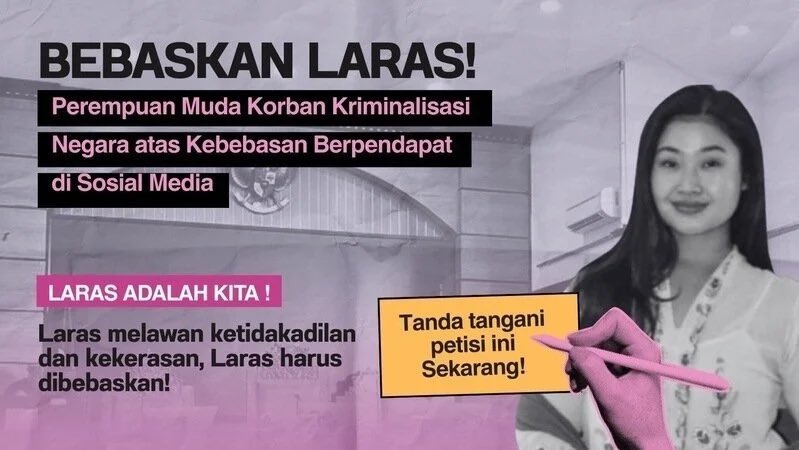 safenetvoice's tweet image. Bagi teman-teman yang ingin mendukung Laras selama proses persidangan, kalian dapat membantu dengan menyebarkan dan menandatangani petisi berikut! ✊🏼✊🏼✊🏼

c.org/25ztbdXZ49