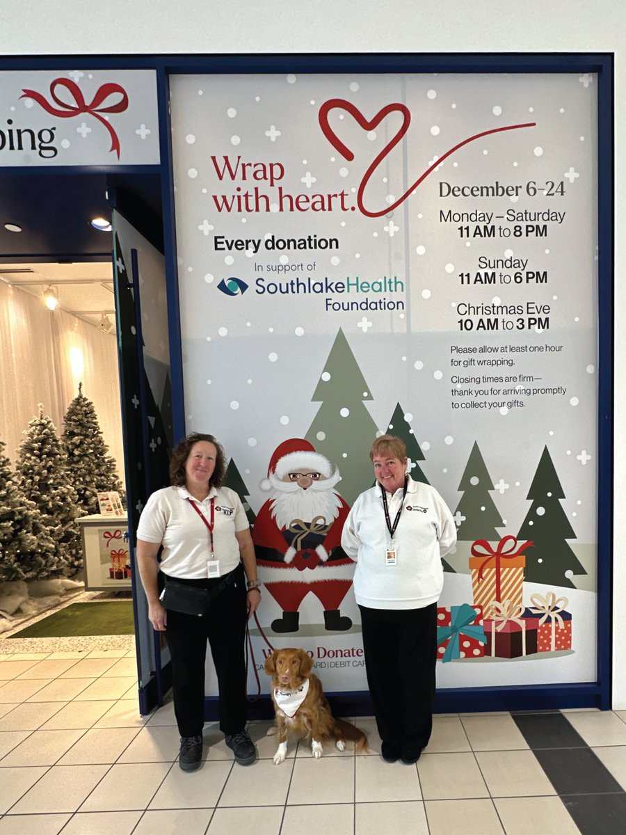 St. John Ambulance <a href="/SJA_York/">SJA York Region</a> is volunteering with <a href="/SouthlakeFndn/">Southlake Foundation</a> &amp; <a href="/uppercanadamall/">Upper Canada Mall</a> for this season's gift wrapping service! Therapy Dog Teams &amp; SJA Cadets will be there on SUN, DEC.7 &amp; SAT, DEC. 20. Come get your gifts wrapped!

<a href="/SJA_Canada/">SJA Canada</a> | <a href="/SJAOntario/">St.John Ambulance ON</a> 
#StJohnAmbulance